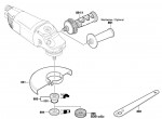 Bosch 3 601 H50 L01 Gws 20-230H Angle Grinder 230 V / Eu Spare Parts